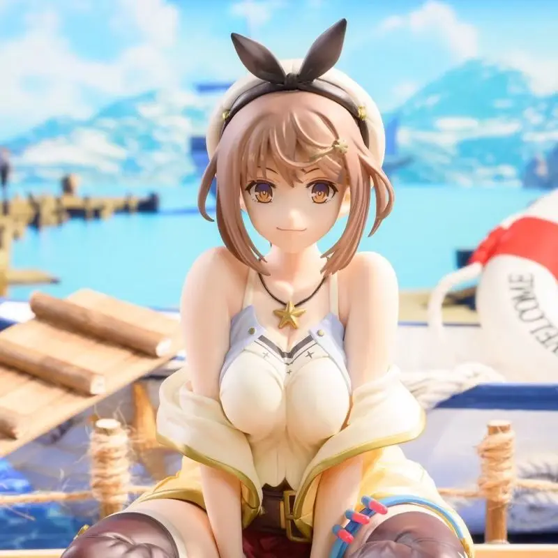 Atelier Ryza Figure Reisalin Stout Anime Figures Ryza Sitting Action Figurine Model Statue Doll Collection Decoration Toys Gifts