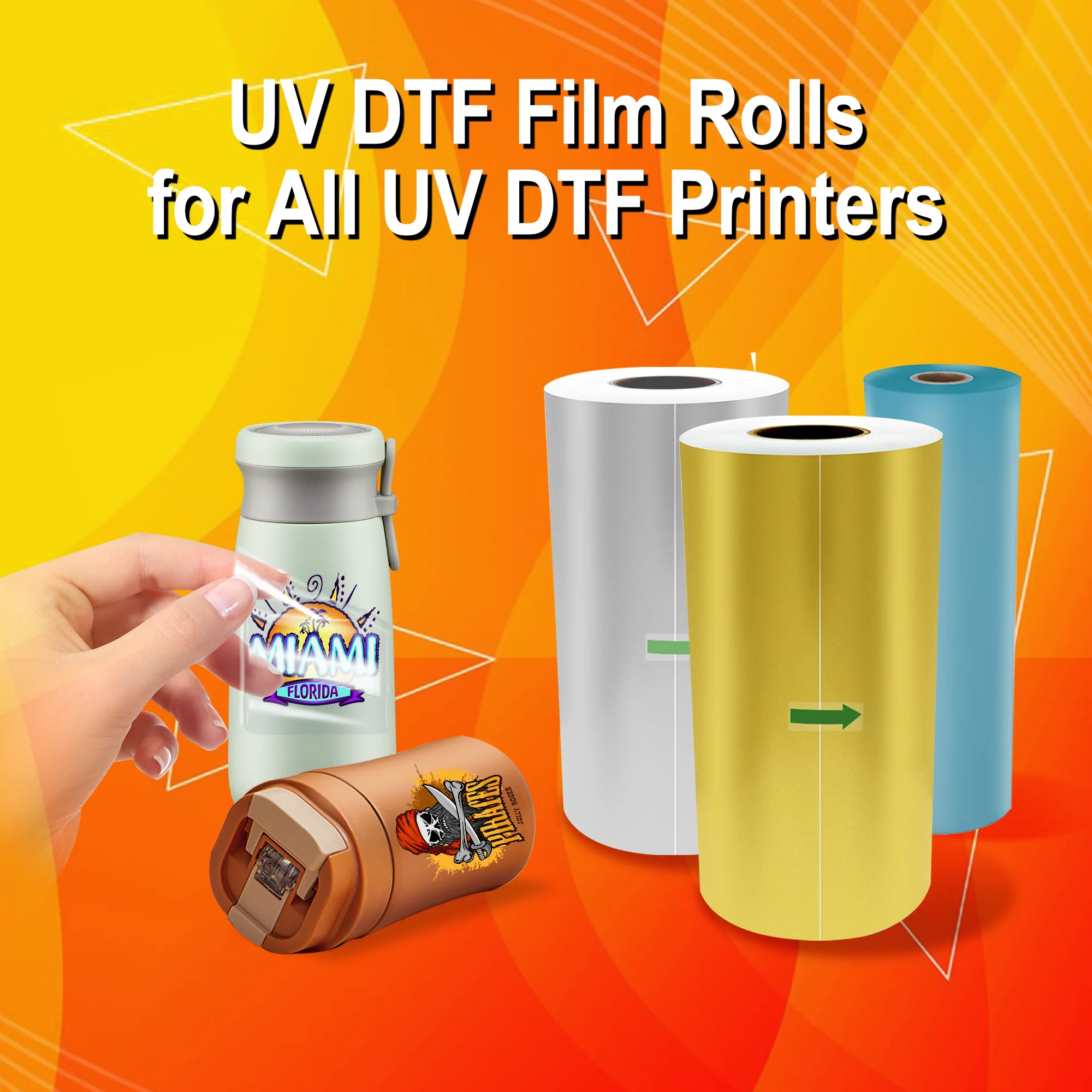 A3 UV DTF Film UV Sticker Magic UV DTF Film for UV DTF Flatbed Printer UV Transfer Film For Glass Metal Acrylic Wood UV DTF Film