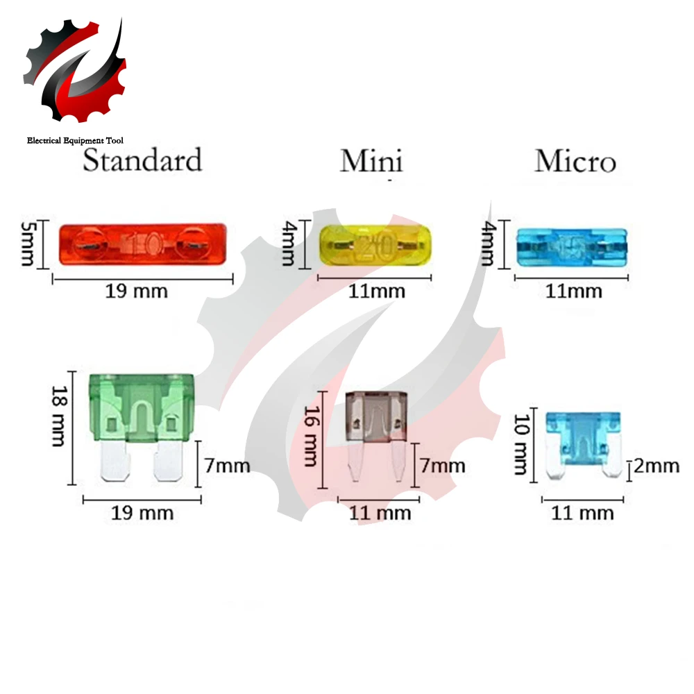 12V Micro Mini Standard Size Car Fuse Holder Add-a-circuit TAP Adapter  ATM APM Blade Auto Fuse With 10A Blade Car Fuse Holder