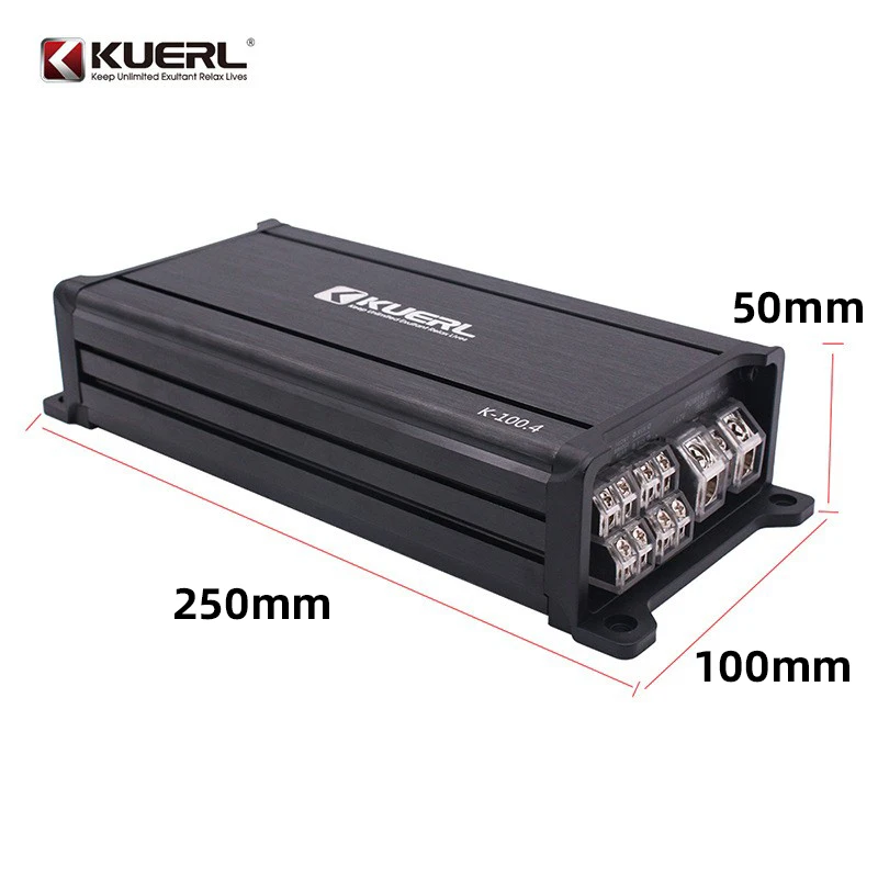 Mini Volume Class D Amplifier 4 Channel 4x100w Full Range Stereo Amplifier High Power