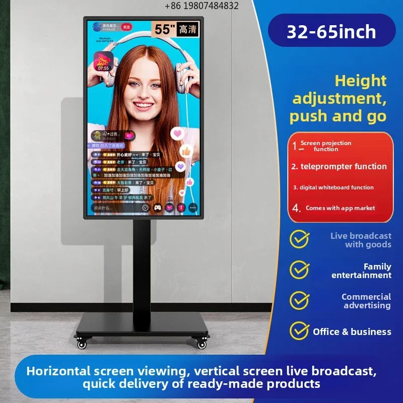 

43-Inch All-in-One Multi-Computer Touch-Tablet Display Device, Android OS with 64GB Storage, Support Screen-Mirroring and