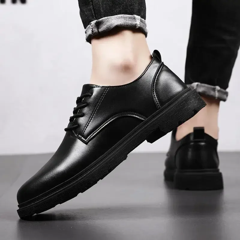 Zapatos de vestir formales italianos para hombres, zapatos de tacón alto Oxford, zapatos de fiesta de cena formales, zapatos clásicos para hombres