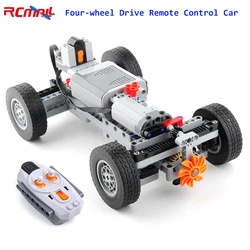 Four-wheel Drive Remote Control Car Motor Power 4WD RC Car Kit 32019 86652 Wheel Building Blocks Compatible with Legoeds RC Car