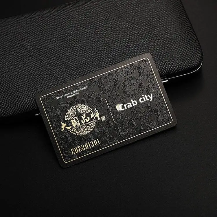High-End Double-Sided 3D Embossed Matte PVC VIP Membership & Business Card Customized Personalized Plastic Card