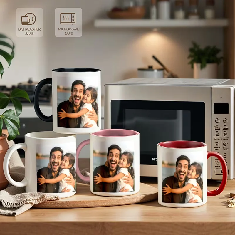 Custom Ceramic Mug Color Insid - Sublimation Mug White ulasan dan harga