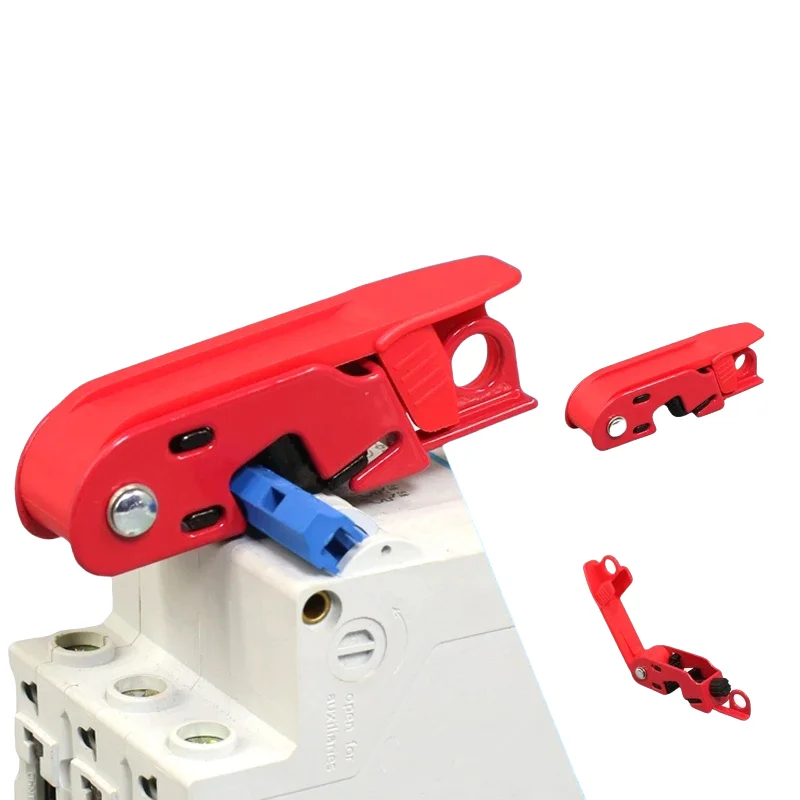 1Pcs MCCB Safety Lock For Standard Single And Double Tall Wide Toggles Air Switch Handle Moulded Case Circuit Breaker Lockout