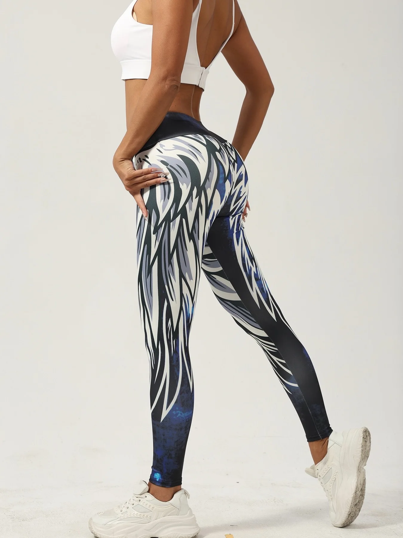 

Женские узкие леггинсы для йоги с принтом, спортивные штаны для фитнеса, спортивные штаны для бега в тренажерном зале, йоги, подтягивающие укороченные брюки