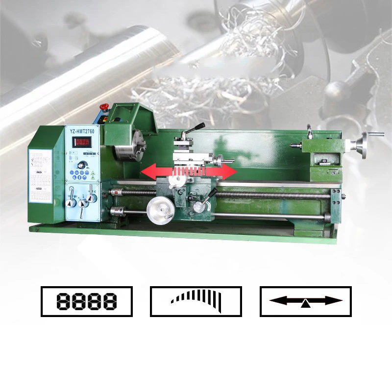 Mini Metal Lathe Machine 1500W DIY Small Stainless Steel Lathe Metal Processing Lathe Mini Lathe Machine