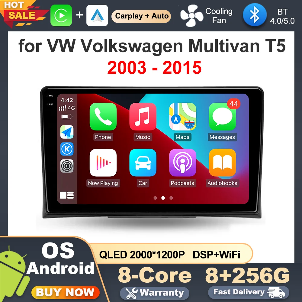 

for VW Volkswagen Multivan T5 2003 - 2015 9 inch Car Radio Video Multimedia Player Android Intelligent System GPS Navi Head Unit