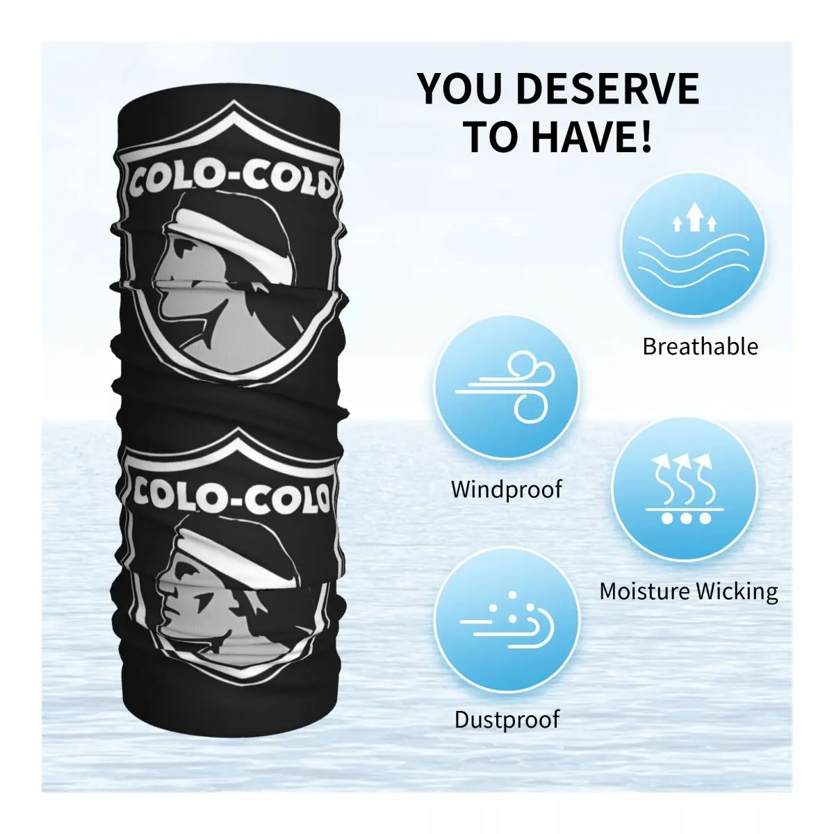 Colo-Colo Modern Design Bandana Nek Gaiter Print Wikkel Sjaal Multifunctionele Hoofddeksels Rijden Unisex Volwassen Winddicht