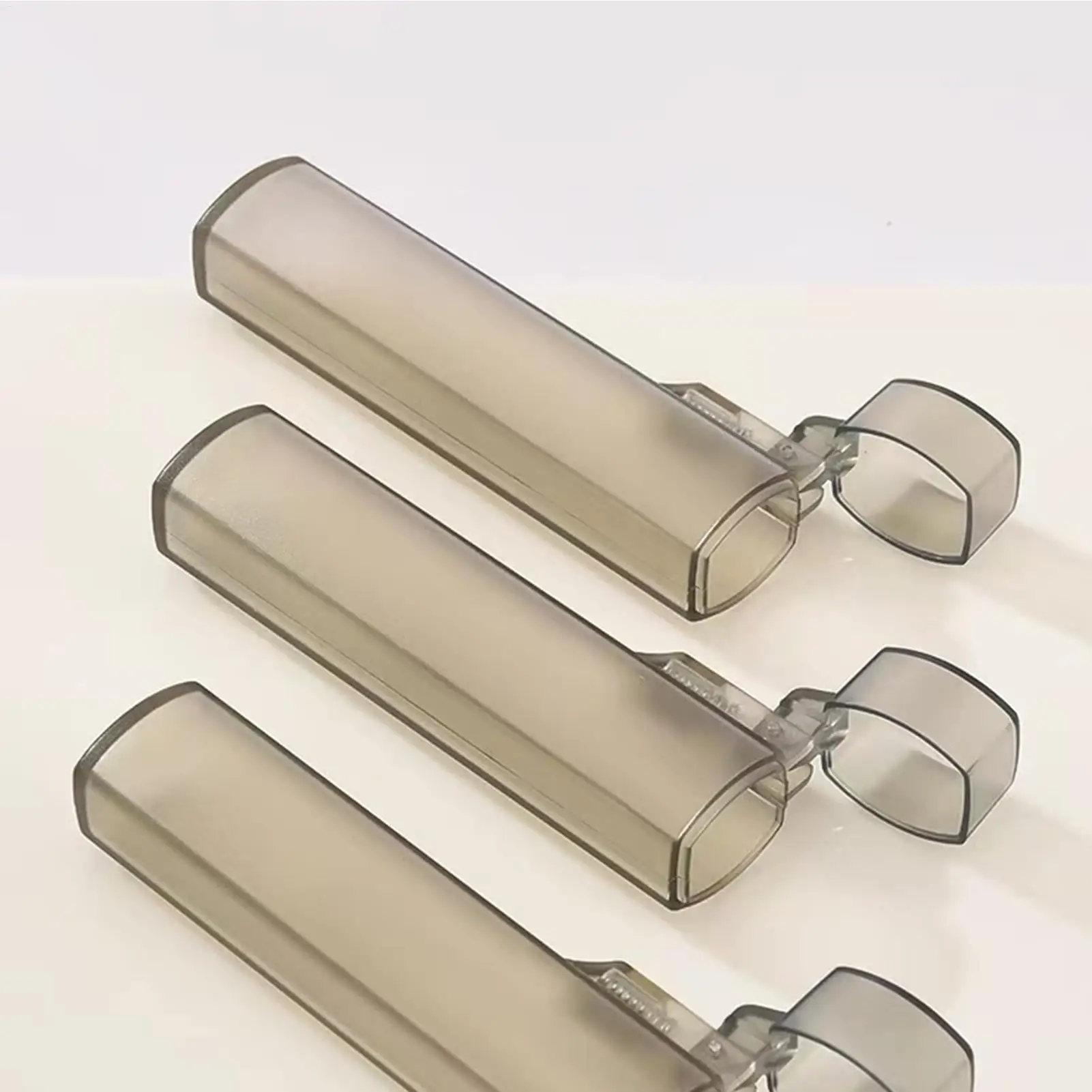 Taschen-Zahnstocherhalter, tragbarer Zahnstocher-Reiseetui, transparent, wiederverwendbar, Zahnstocher-Etui mit Deckel für Küche, Restaurant