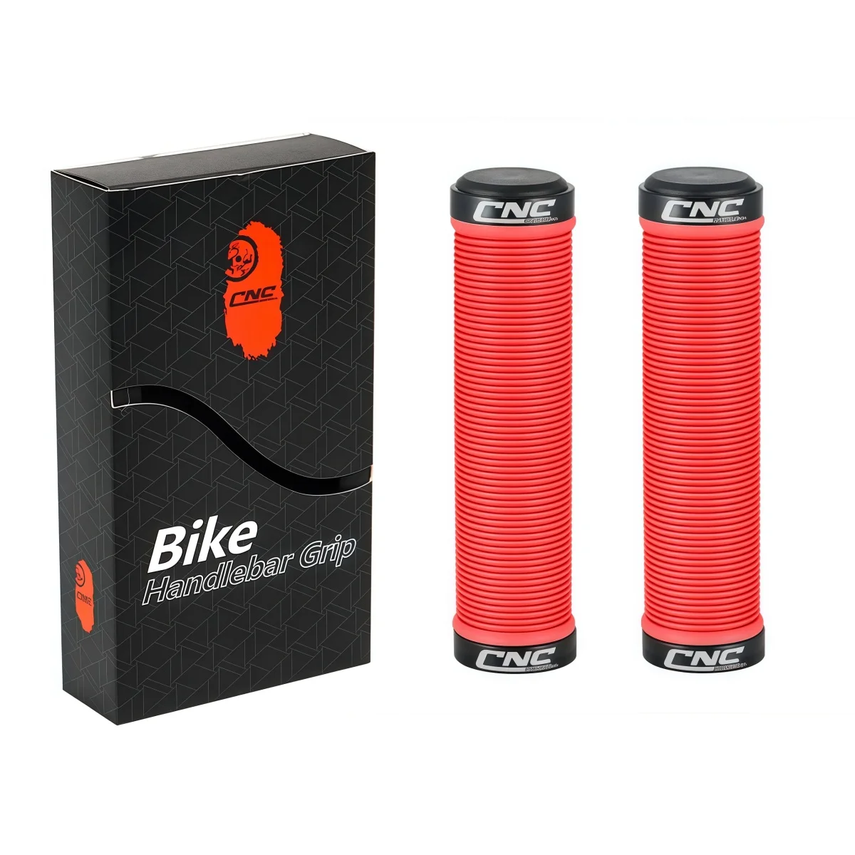 SUNTNUR Premium MTB / BMX Bike Grips - Non-Slip Shock Absorbing Rubber Handlebar Grips (Black Red Green Yellow Cyan) view 4
