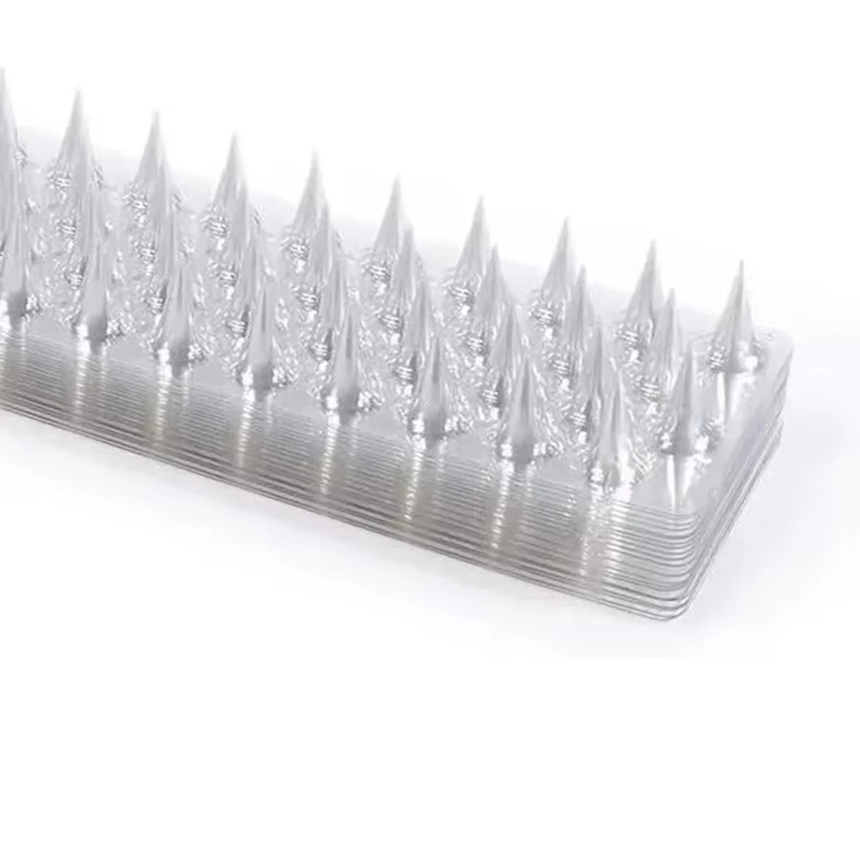 

A01F-80X Прозрачные пластиковые шипы-отпугиватели для сада: от кошек, птиц, голубей, белок, для ограждений