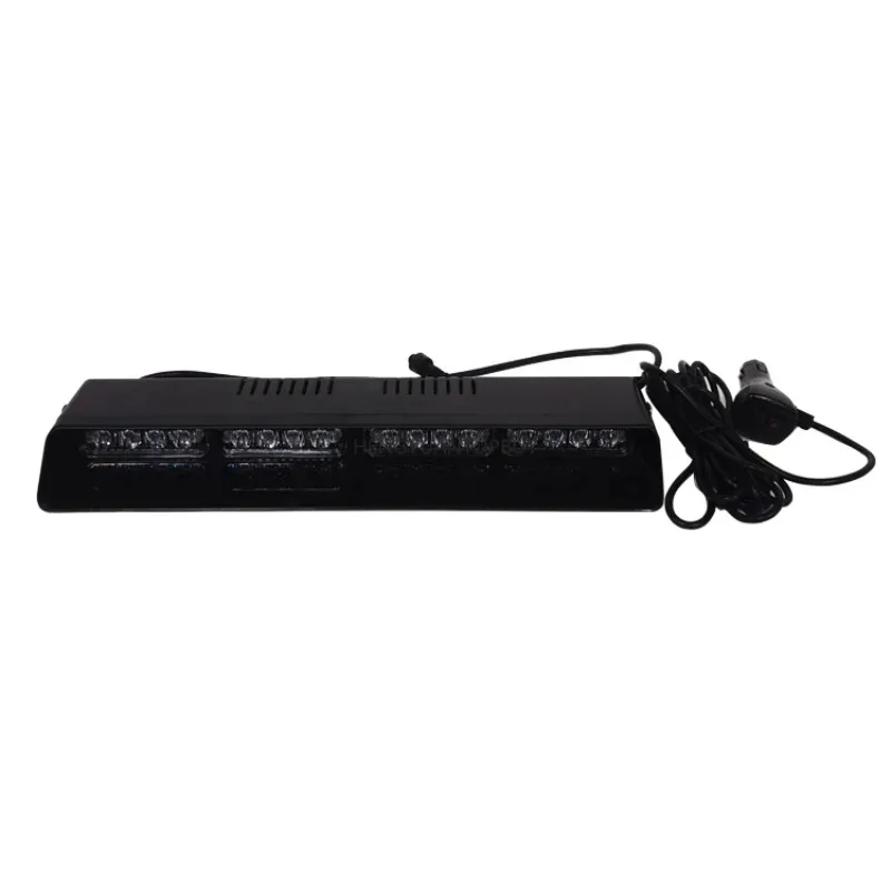2 in 1 LED Emergency Dash Strobe Light Bar Front/Rear Windshield Safety Flashing Warning Hazard Interior Lights for Vehicles