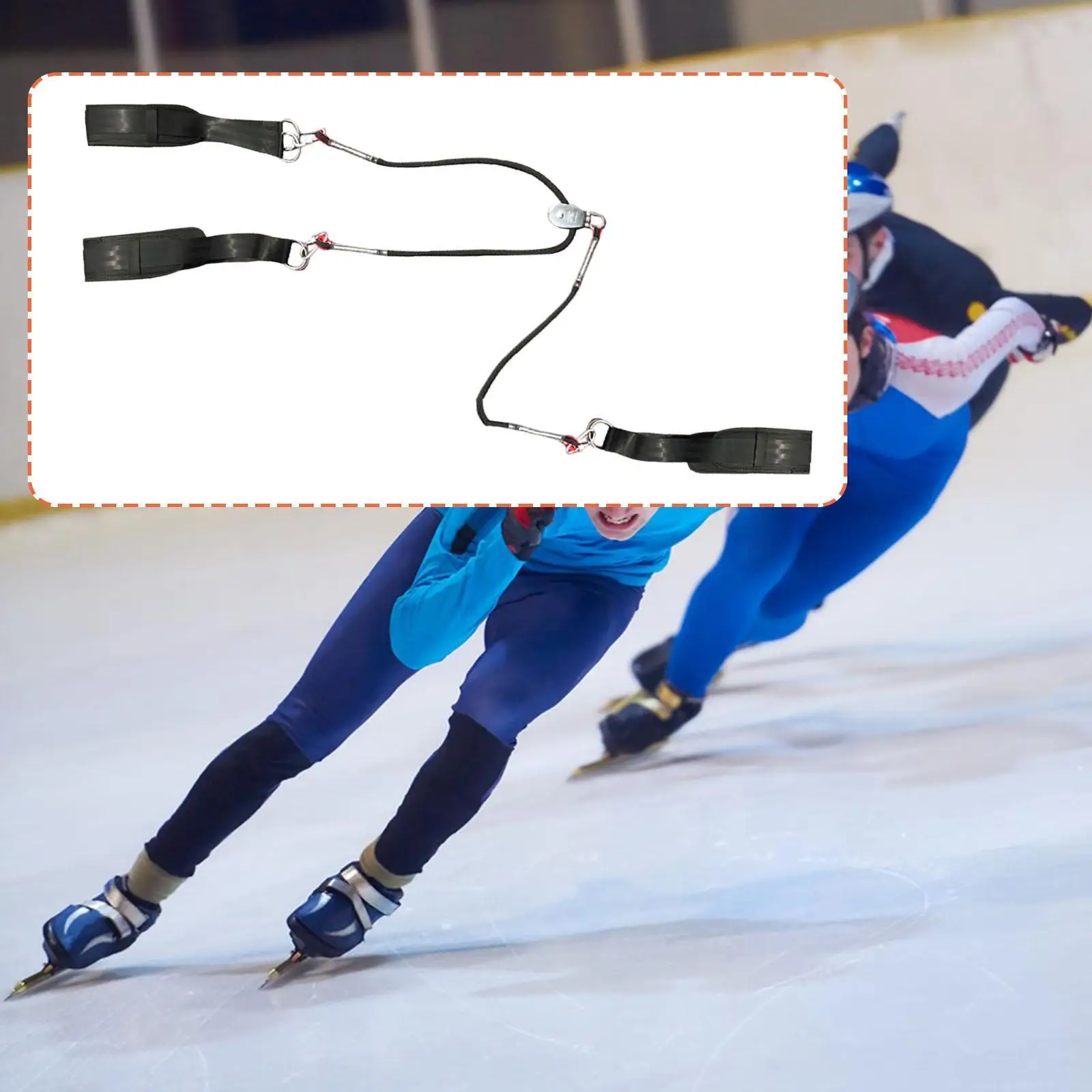 

Skating Traction Strap Resistance Band Durable Training Belt for Lower Back and Chest Protection