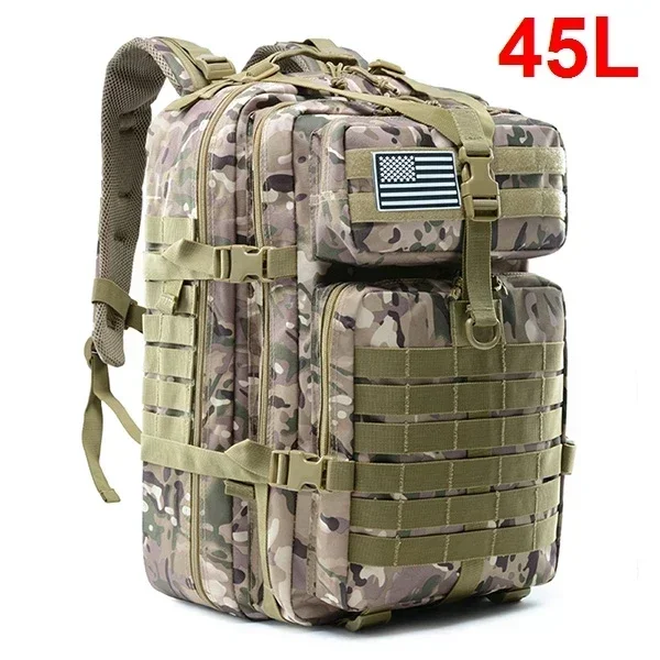 

30/45L Tactical Backpacks For 3P Assault Pack EDC Molle Pack Man Hking Outdoor Survival Bags For Trekking Hunting Bag
