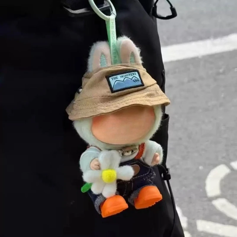 Labubu 人形の服 17 センチメートルペンダント人形の服春フィールドストラップパンツセット Labubu 人形の服アクセサリー