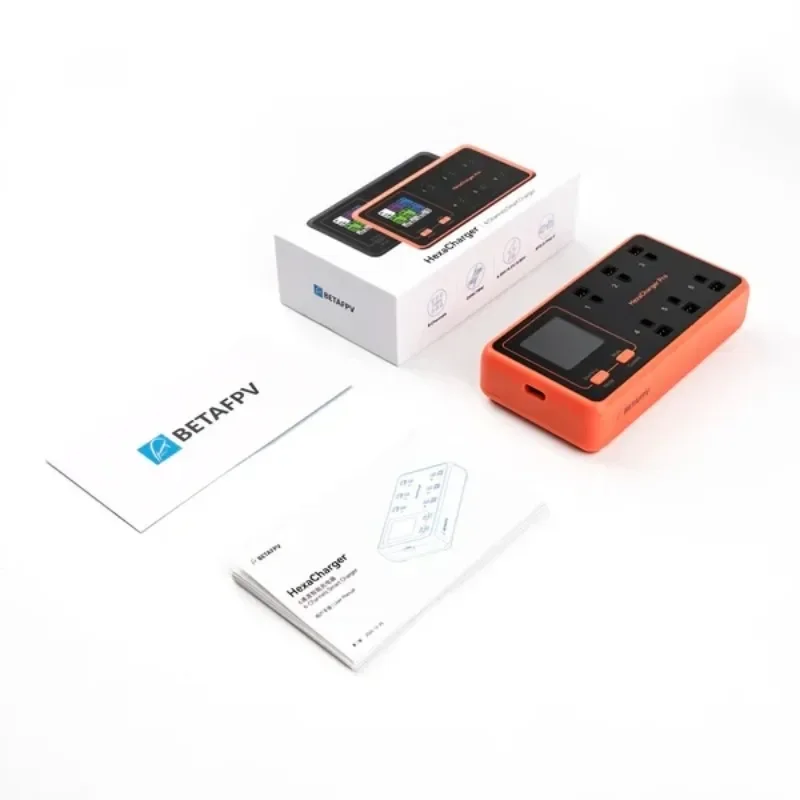 BETAFPV HexaCharger 6 Ports 1S LiPo LiHV Battery Charger PH2.0 BT2.0 PD3.0 Type-C Charger for FPV Whoop Drone