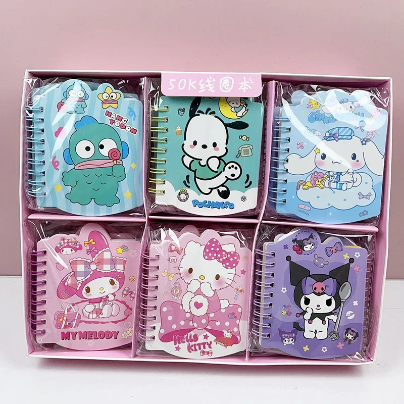 15/30pcs Sanrio Cute Notebook HelloKitty Kuromi HANGYODON Melody Daily Weekly Planner notepad Stationery student School Supplies