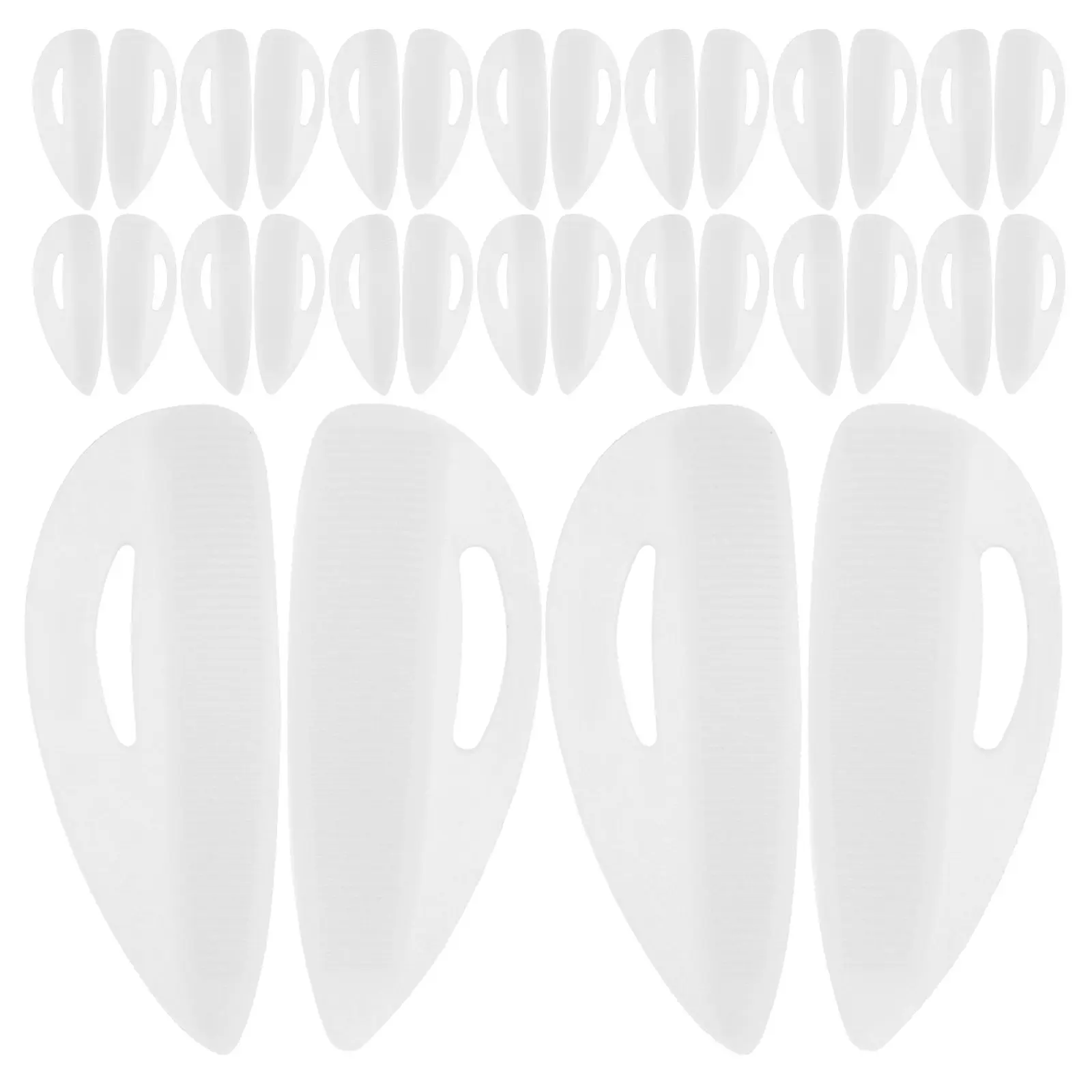 40Pcs Soft Silicone Eyelash Extension Isolation Pads U-Shaped for Lash Lift Perming Lamination Precise Contour Fit Reusable