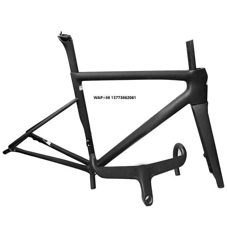 

Flat-Mount Road Bikes Disc Frameset With Aero Handlebar Threaded Bb68 12x142mm Thru-Axle Carbon Frame