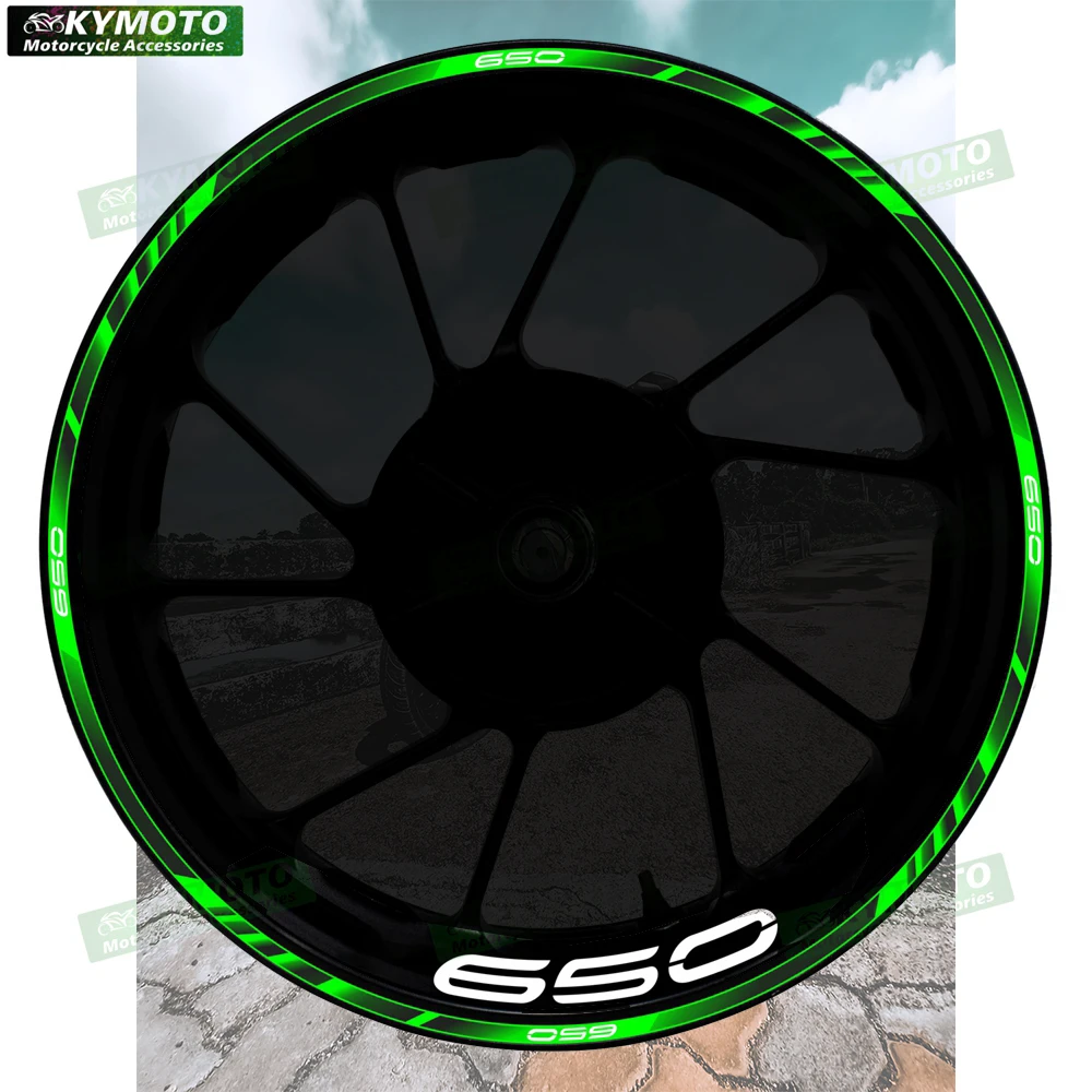 

For Z650 Z 650 motorcycle accessories 17 inch front and rear wheel decals fairing hub reflective rim stripe sticker decoration