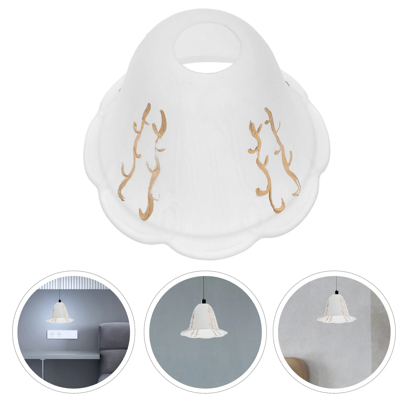 

Elegant Glass Lampshade Replacement Cover for Chandelier Floor Lamp Pendant Light Decorative Home Lighting Solution