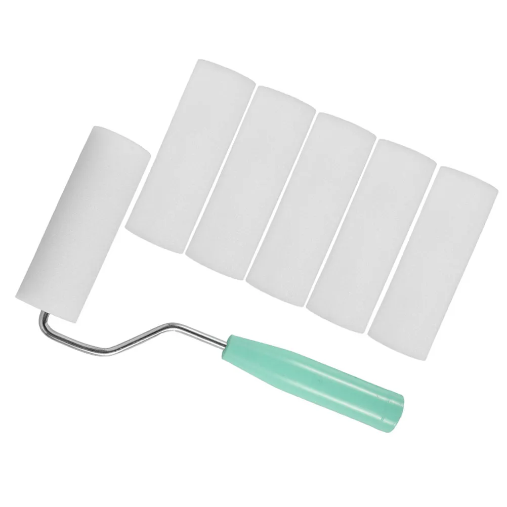 

Набор из 1 компактного валика для покраски стен и потолков, для масляных красок, принадлежности для домашней покраски, инструменты для покраски стен