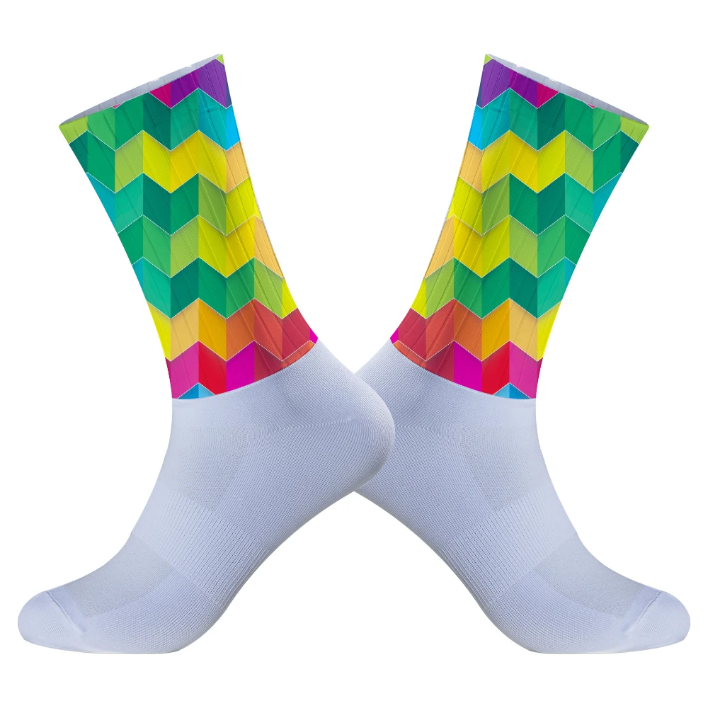 Cycling Bike Team Socks Summer 2024 New Gel Non-slip Breathable Pro Racing Sports Socks Men Women