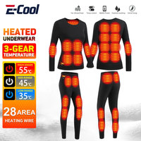 28 Area Winter Thermal Heated Jacket Women Vest Heated Underwear USB Electric Heating Clothing Men's Ski Suit Outdoor Warm Pants