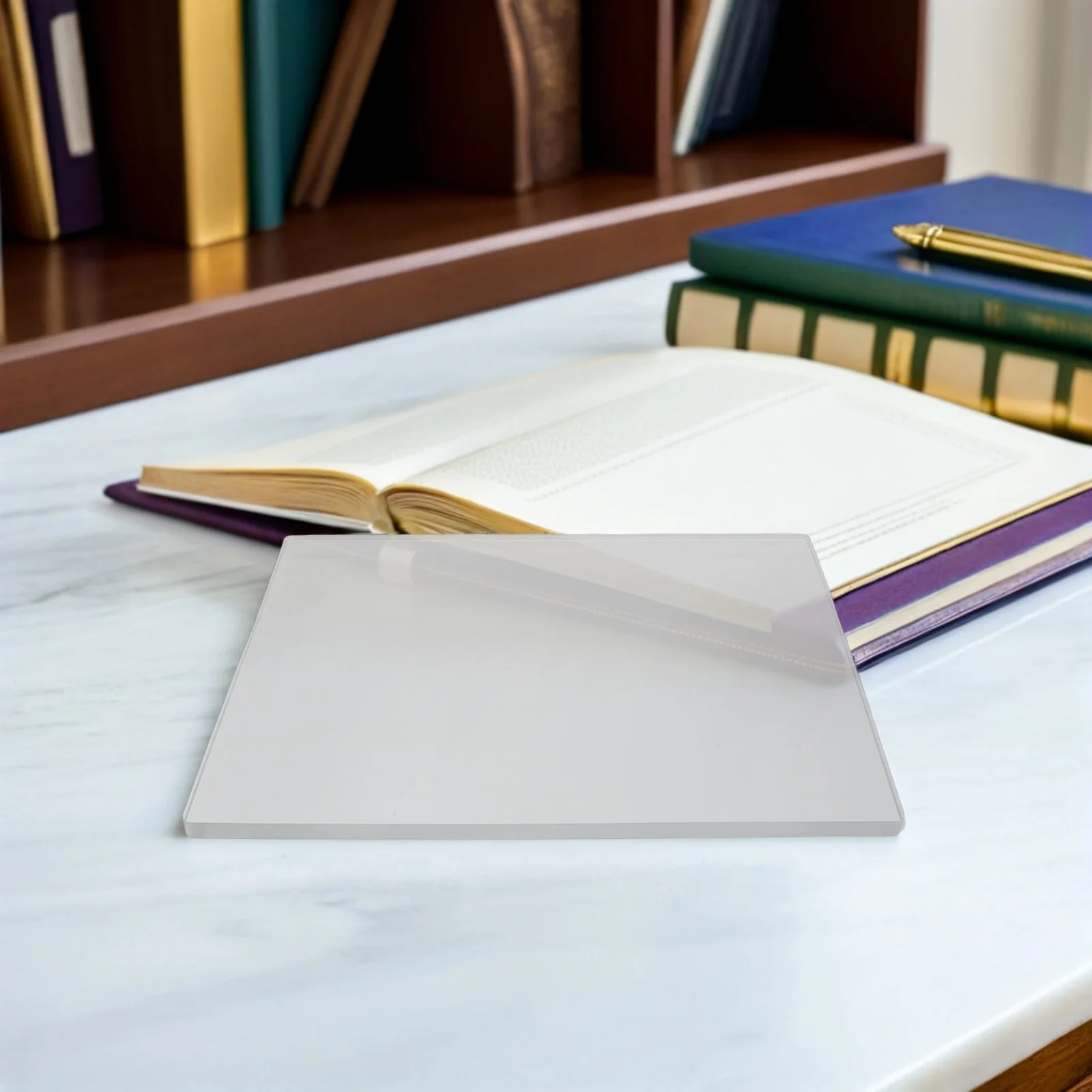 Placa de Gel de 9,82x7,39 pulgadas, transparente reutilizable para niños, impresión artística, manualidades, álbum de recortes, fabricación de tarjetas para diario