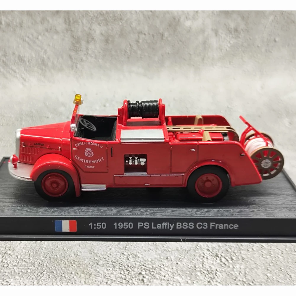 France 1/50 Scale PS LAFFLY BSS C3 Alloy Fire Truck Model Collection Ornaments Die-cast Metal Fire Rescue Car Toy Gift