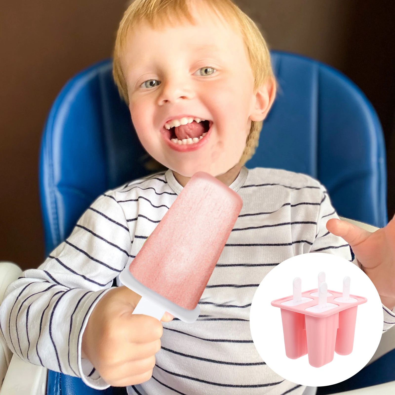 

1Pcs Silicone Popsicle Mold DIY Homemade Ice Cream Mold Making Tool Creative Reusable Practical Ice Cream Making Tool