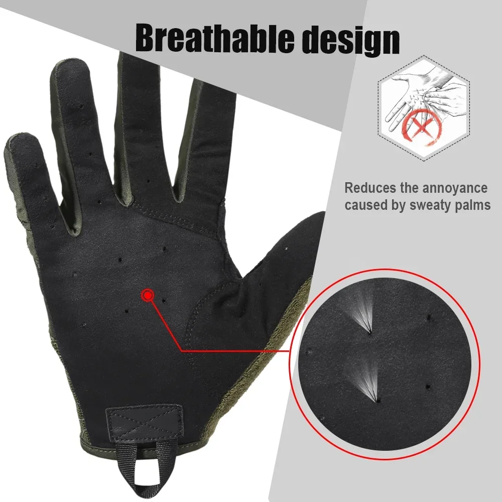 Breathable Tactical Gloves Driving Paintball Shooting Airsoft Combat Hunting Work Touch Screen Protective Full Finger Glove Men