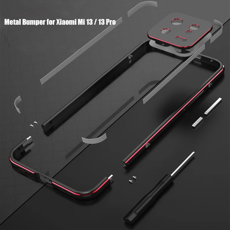 

Fashion Bumper Case For Xiaomi Mi 13 Pro Luxury Aluminum Metal Phone Frame for Xiaomi 13 Pro Metal Camera Lens Protector mi13