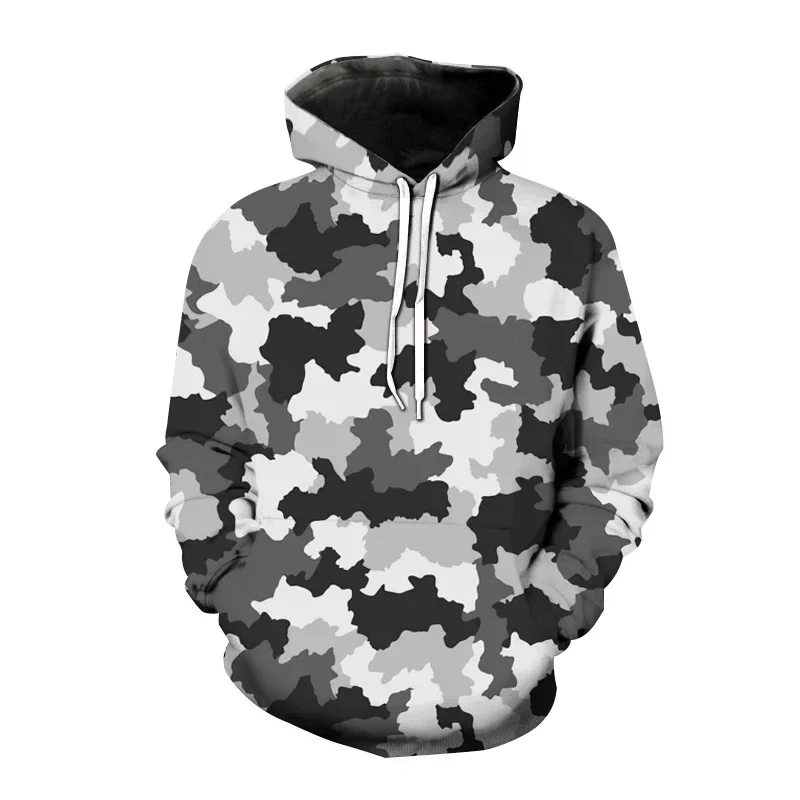 Sudadera con capucha de estilo militar para hombre y mujer, suéter con estampado 3D de camuflaje, ropa de calle Harajuku, abrigo Masculino