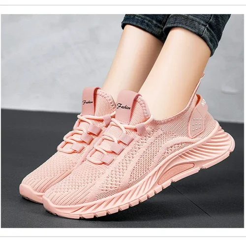 여성용 경량 운동화, 통기성 워킹 스니커즈, 체육관 여행 및 출근용 타이트함 조절 가능 