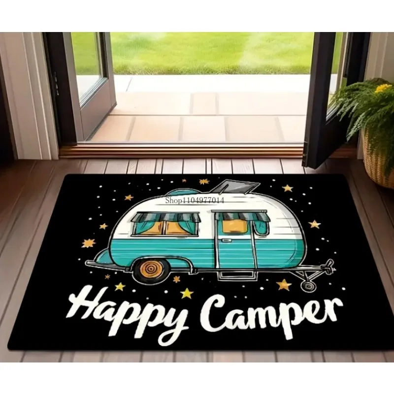 سجادة ترحيب لباب التخييم في الهواء الطلق، مناسبة لغرفة النوم وغرفة المعيشة وغرفة الطعام والمطبخ وحصيرة أرضية مدخل الحمام