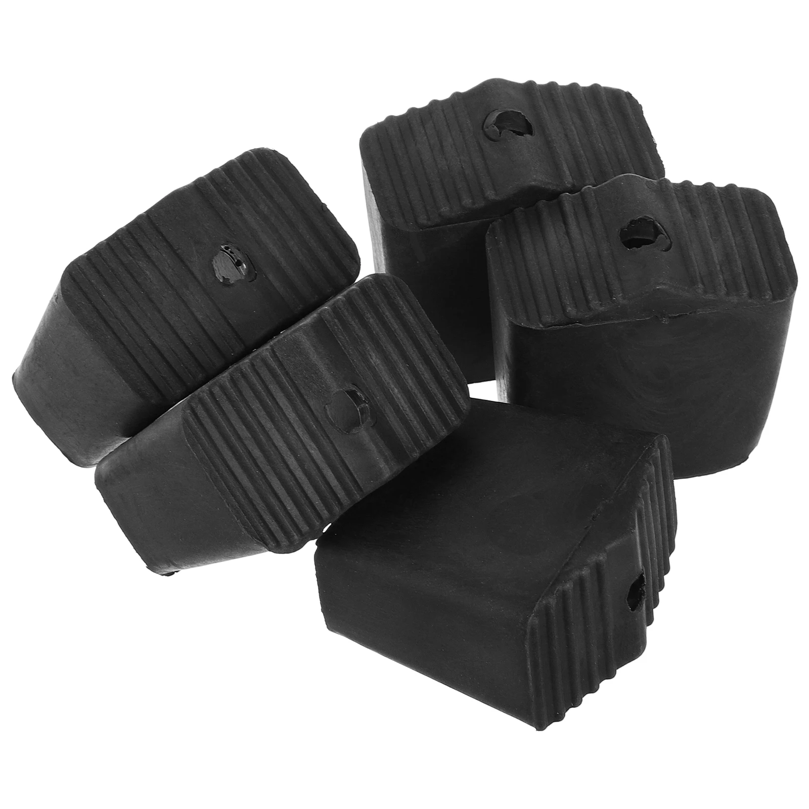 

5 Pcs Folding Herringbone Ladder Bumper Pads Boots Mat Covers Rubber Extension Feet