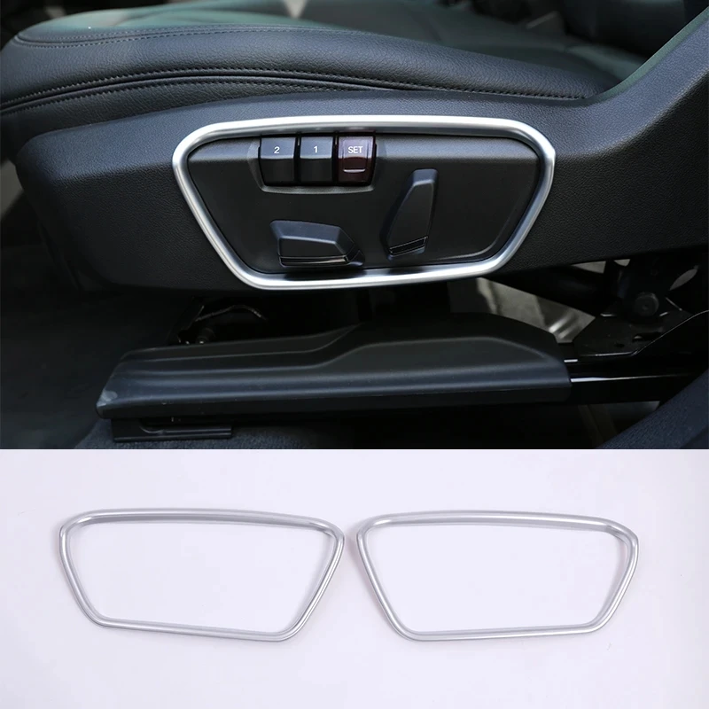 Для BMW X1 F48 2016 2017 для BMW New 1 Series 118i 120i 125i f52 для BMW X2 F47 ABS Хромированная боковая рамка для сиденья отделка автомобильные аксессуары
