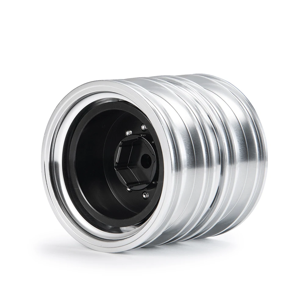 TRINOOD 4 stuks Achterwiel Hub Aluminium Hex Wielen Velgen voor 1/14 Tamiya RC Truck Auto Wielen Onderdelen