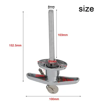 T型把手鎖車庫門鎖鋅合金防盜鎖,適用於房車車庫棚屋露營車櫥櫃家具五金 6 最佳銷售 車庫鎖 - №2