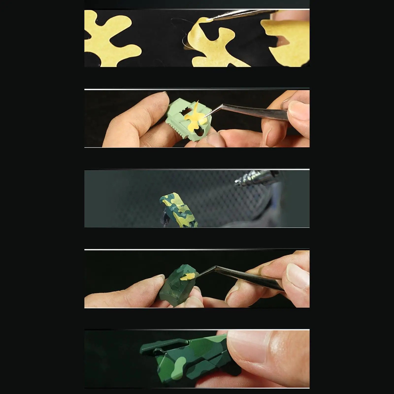 Removable Masking Tape Sticker Hexagonal Paper Sheet for DIY Crafts Scale Model Spray Painting Tool