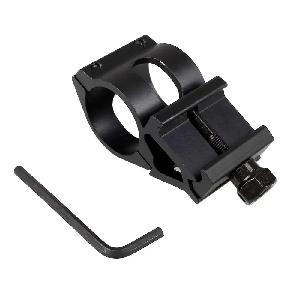Tactical Quick Release 25.4mm Offset Flashlight Scope Mount 20mm Picatinny Rail 45-Degree Gun Sight Hunting Accessory