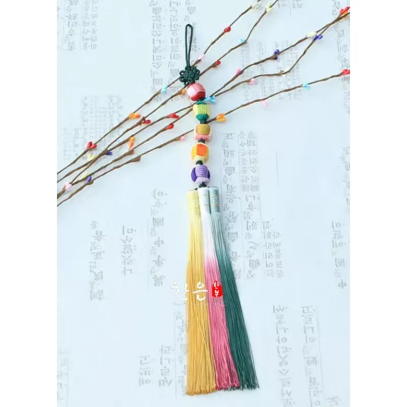 Colgante de Hanfu nupcial de cinco cuerdas, bola importada Original coreana, colgante de coche