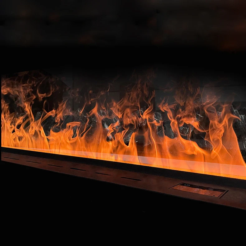 

Decorative Vapor Fireplace Remote Button Control Built in 8 Color Flames Humidifier Steam Fireplace 70*21*20CM