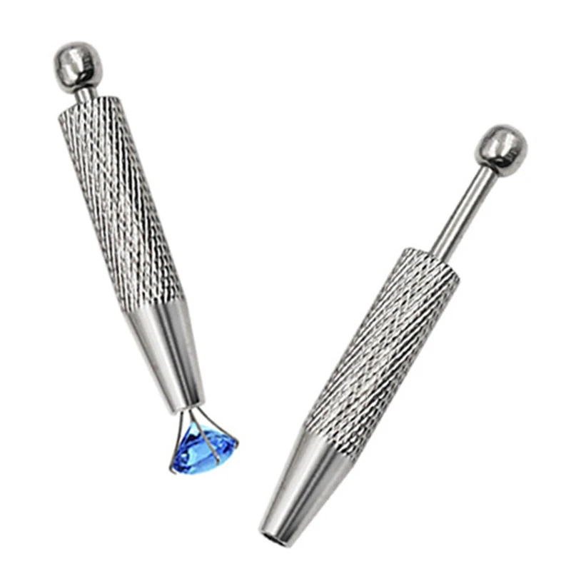 Prong Houder Professionele Diamant Houder Pick-up Tool Rvs 4 Gaffel Diamant Klauw Pincet Onderdelen Kralen DropShipping