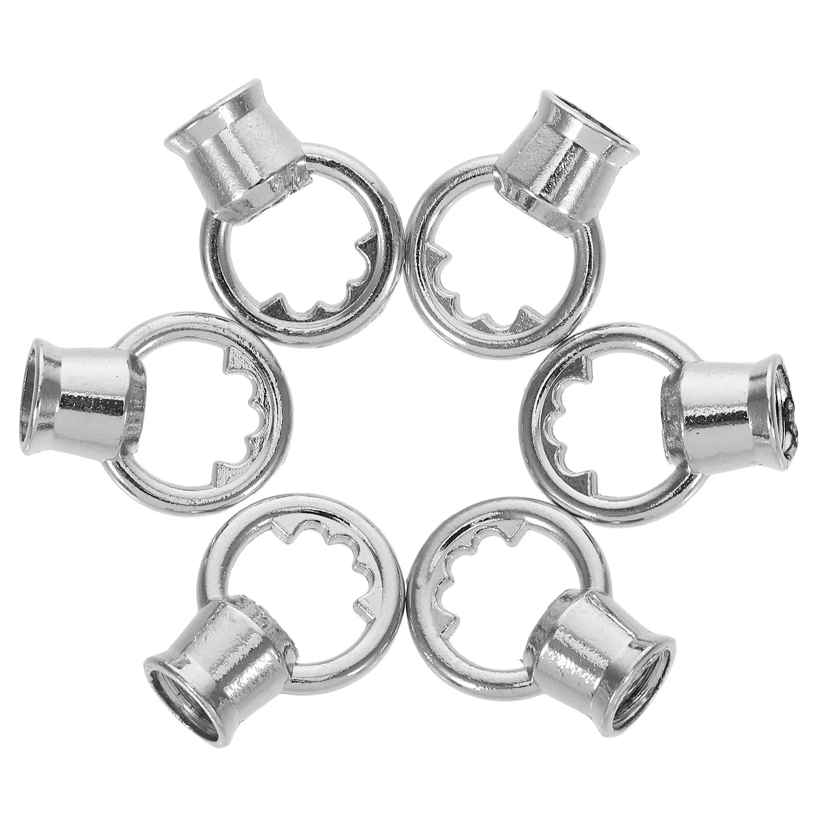 

6pcs M10 Thread Ring Shape Female Loop Closed Eye Nut For Hanging Pendant Lamp Chandelier Ceiling Light Fixture Diy Home Decor