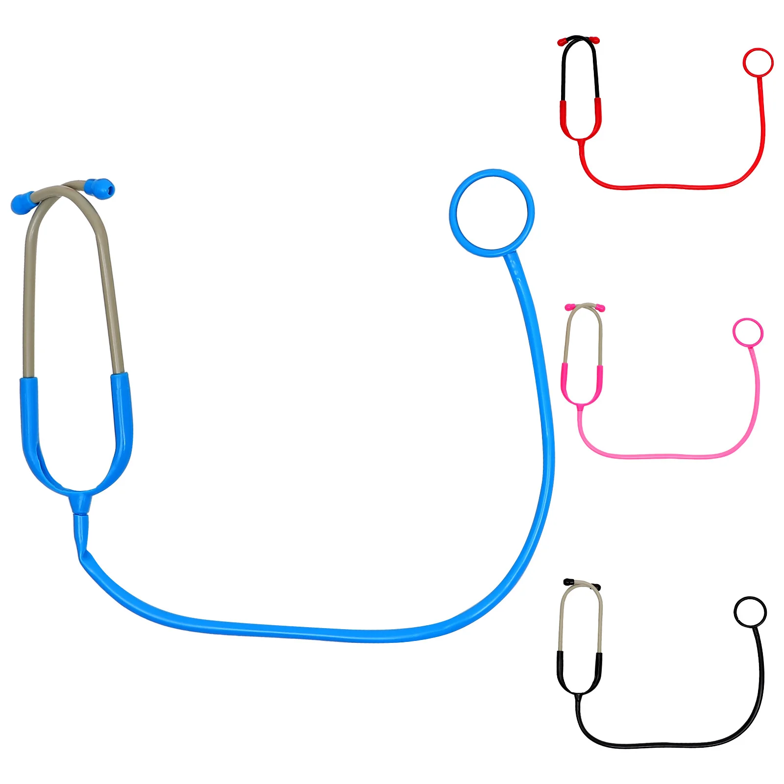 Stéthoscope pour enfants, 4 pièces, Simulation d'accessoire d'allaitement, fournitures de fête, jeu de rôle, jeu de médecin, jouet amusant, jouets de médecin pour enfants