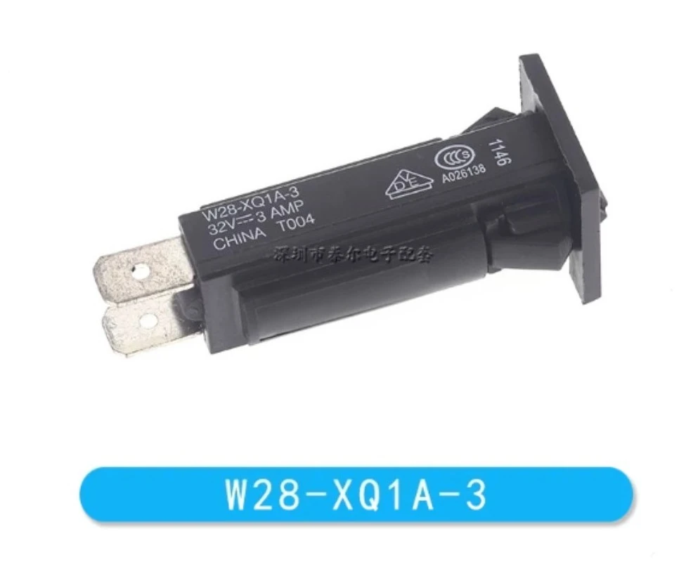 5 PCS Original Circuit Breaker Thermal W28-XQ1A-2/3/4/5/6/7/8 W28-XQ1A  1Pole 3A/4A/5A/6A/7A/8A  250VAC/32VDC New and Original